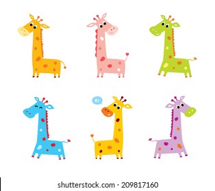 Cute Giraffe Vector