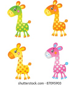 Cute Giraffe - Vector