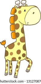 Cute Giraffe Vector Art