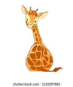 Cute Giraffe vector illustration