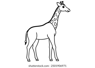 A cute Giraffe vector illustration