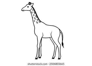 A cute Giraffe vector illustration