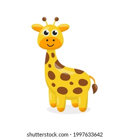 Cute giraffe vector image, vector eps. 10