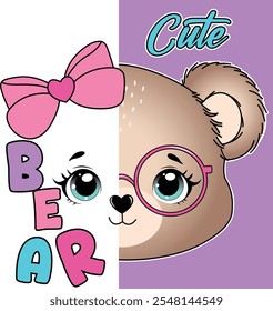 cute girl animal love design