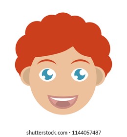 Cute girl avatar face vector illustration