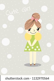 Cute girl background