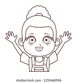 cute girl body cartoon