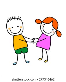 linda chica y niño