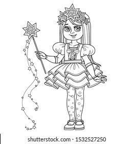 cute girl carnival costume star magic stock vector royalty free 1514293781 shutterstock