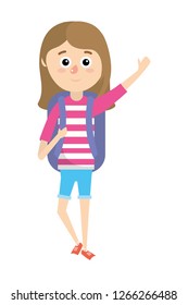 cute girl cartoon