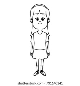 Cute Girl Cartoon Stock Vector (Royalty Free) 731140141 | Shutterstock