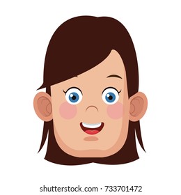 Cute girl cartoon