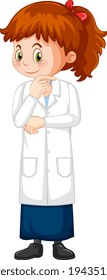 284 Girl wearing lab coat Stock Illustrations, Images & Vectors ...