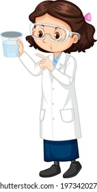 284 Girl wearing lab coat Stock Illustrations, Images & Vectors ...