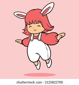 cute girl cartoon for commercial use