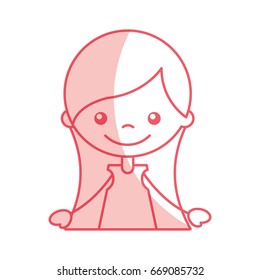 cute girl character icon