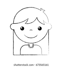 cute girl character icon