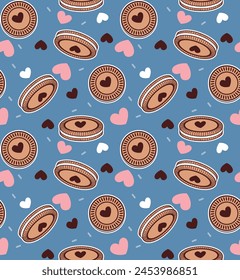 cute girl cookies patterns texture 