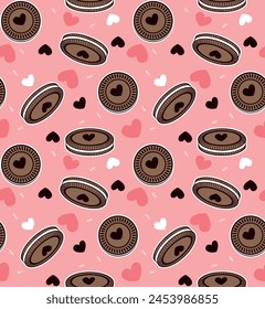 cute girl cookies patterns texture 