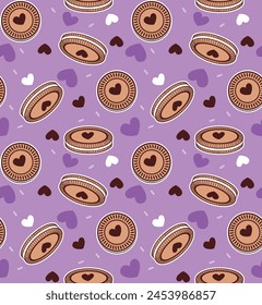 linda chica galletas patrones textura 