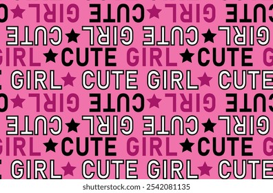 cute girl design patterns fashion