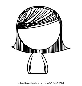 cute girl drawing character