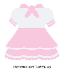 cute girl dress icon