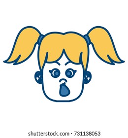 Cute girl face