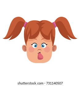 Cute girl face
