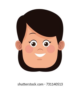 Cute girl face