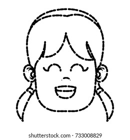 Cute girl face