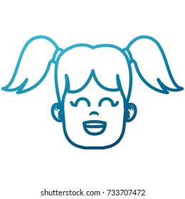 Cute girl face