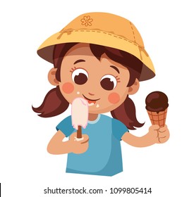 Cartoon Girl Eating Candy Images, Stock Photos & Vectors | Shutterstock