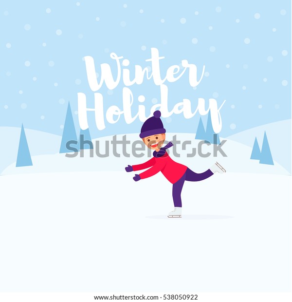 Figure Skater Ice Skating Anime Girl