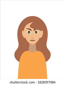 Cute girl with long red hair in a yellow dress on a white background
Chat bot avatar