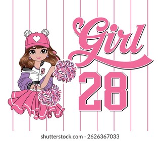cute girl love fashion design