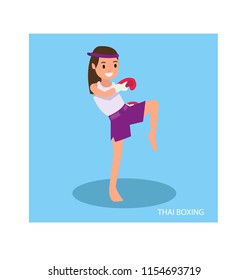 A cute girl with martial arts poses are ready to fight 