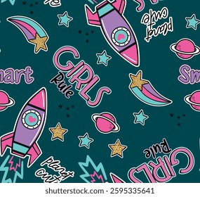 cute girl patterns love design