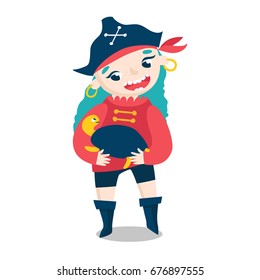 Cute girl, pirate.