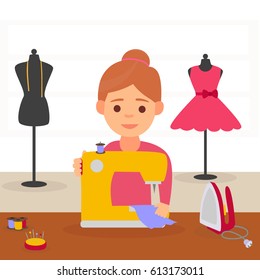 3,949 Seamstress cartoon Images, Stock Photos & Vectors | Shutterstock