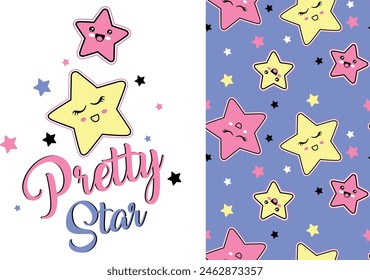 cute girl star sleepwear patterns