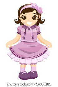 Cute Girl Vector Stock Vector (Royalty Free) 14388181 | Shutterstock