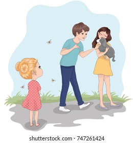 cute girl vector design