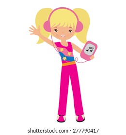 Cute girl vector illustration
