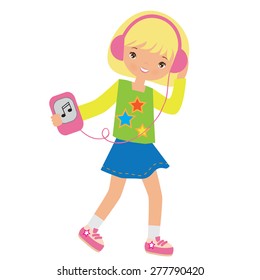 Cute girl vector illustration
