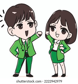 Cute girl vector illustration. vector cartoon style