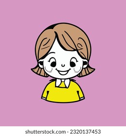 The Cute Girl Vector Line Artwork is a delightful graphic product that celebrates the innocence and wonder of childhood.
