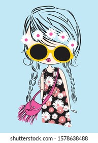 CUTE GIRL VECTOR TEES DESIGNS