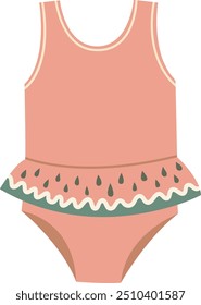 Cute girlish bodysuit. Newborn child onesie icon