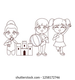 cute girls cartoon